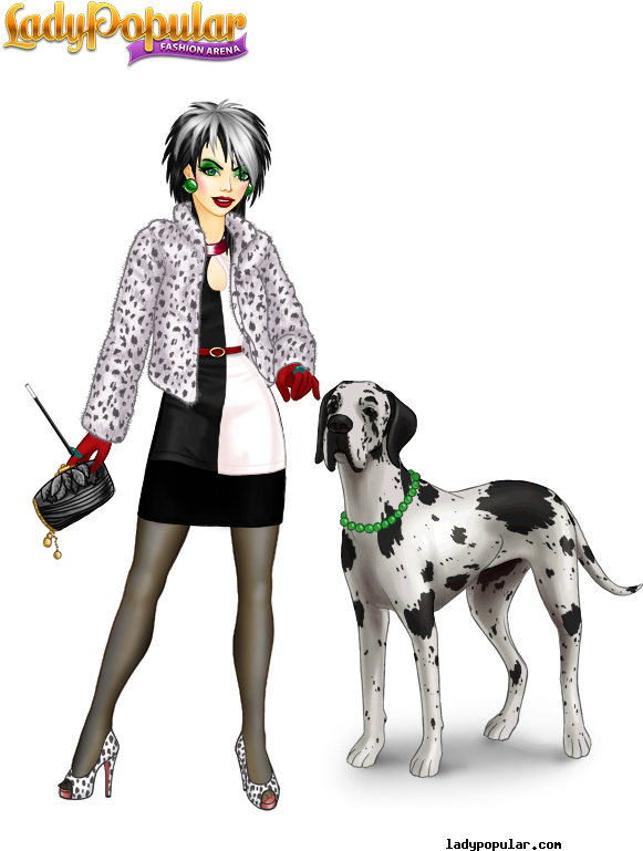 Lady Popular Cruella De Vil (600x800), Png Download