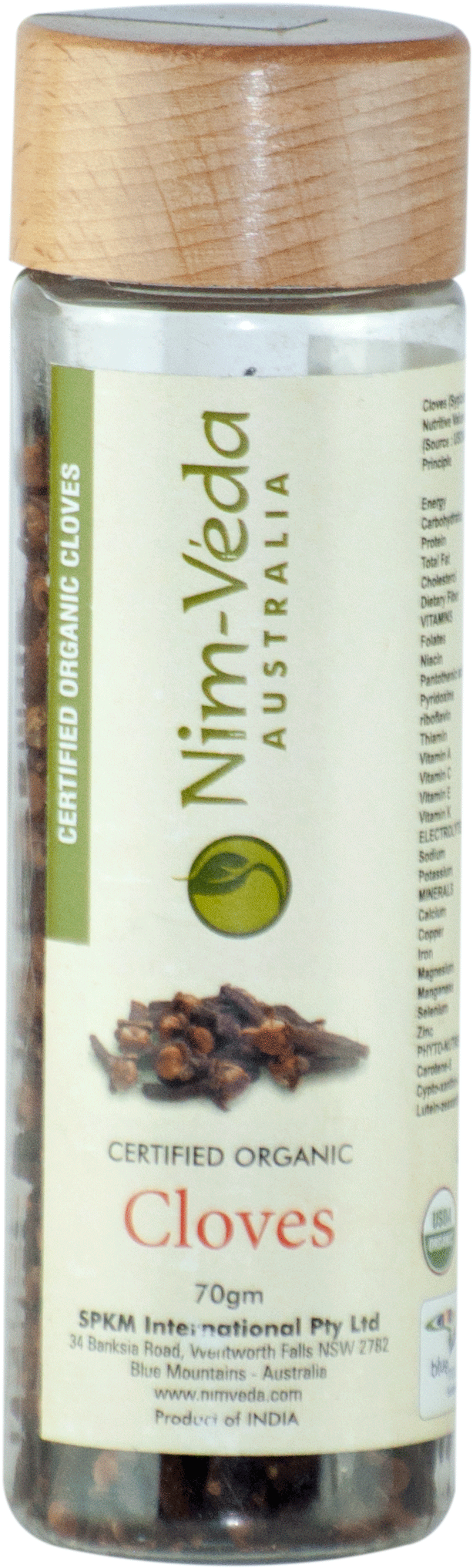 Nim Veda Australia Certified Organic Cloves 70gms - Nim-veda Australia Neem Shampoo 250ml (776x2192), Png Download