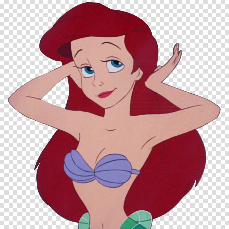 Ariel The Little Mermaid Transparent Clipart Ariel - Little Mermaid Ariel Cartoon (900x900), Png Download