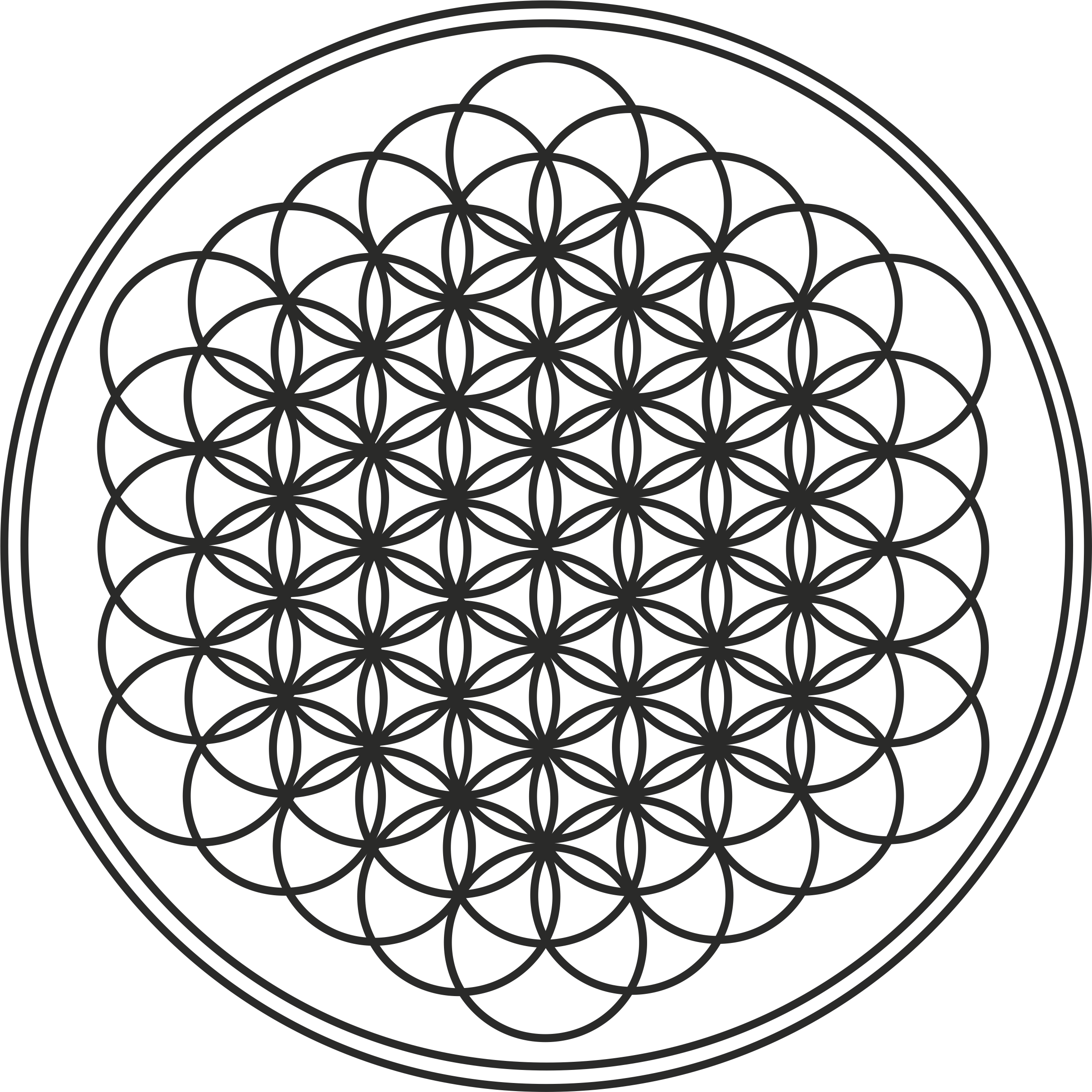 Bring Me The Horizon Sempiternal Vector Logo By Bullcrazylight - Flower Of Life (2425x2425), Png Download