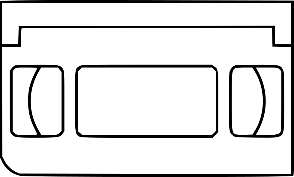 Video Cassette Comments - Line Art (980x590), Png Download