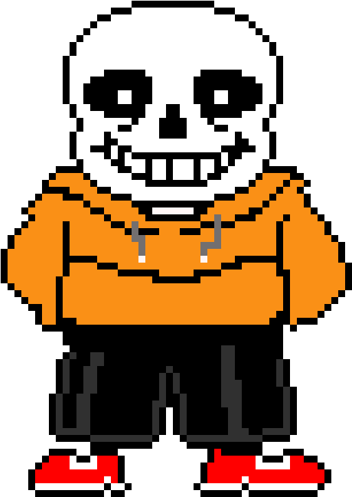 Sans Sprite - Undertale Pixel (680x780), Png Download