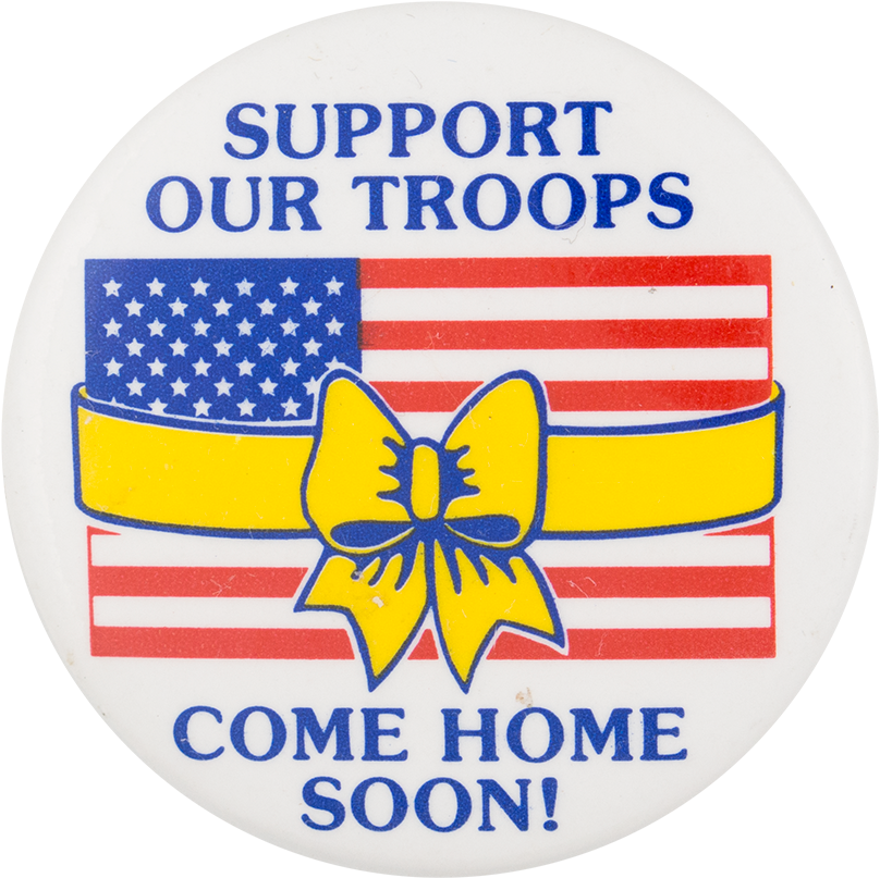 Support Our Troops Cause Button Museum - Post Office (1000x906), Png Download