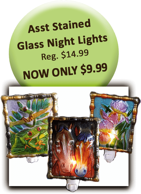Stained Glass Night Lights - Final Thoughts (504x720), Png Download