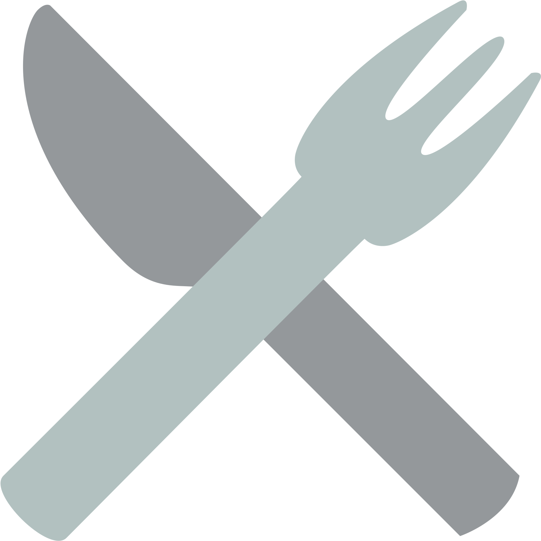 Open - Fork And Knife Emoji Png (2000x2000), Png Download