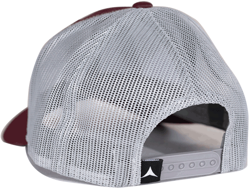 Aspinwall Granite Hat Maroon Grey Back (672x800), Png Download