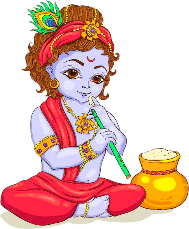 Hindus, Arte Krishna, Señor Krishna, Shiva, Imágenes - Krishna Janmashtami (654x795), Png Download