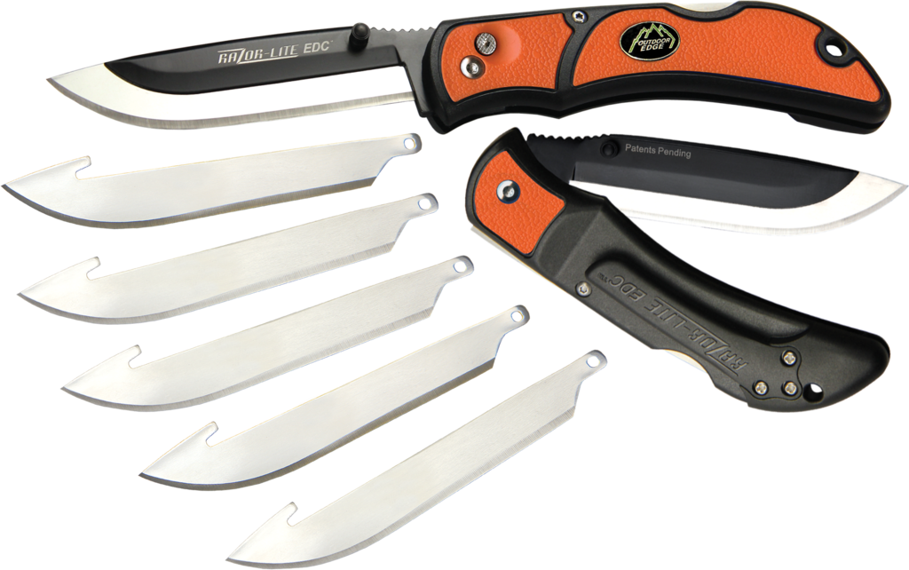 This Is The Sharpest, Strongest, Replacement Razor-blade - Outdoor Edge - Rlb-30c - Razor-lite Edc (orange) (1024x642), Png Download