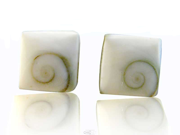 Shivaauge Quadrat 10 Mm Silberohrstecker Ohrstecker (600x450), Png Download