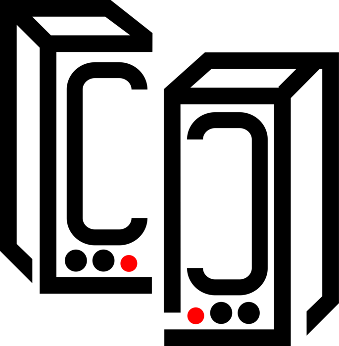 Vector Illustration Of Computer Audio Entertainment (685x700), Png Download