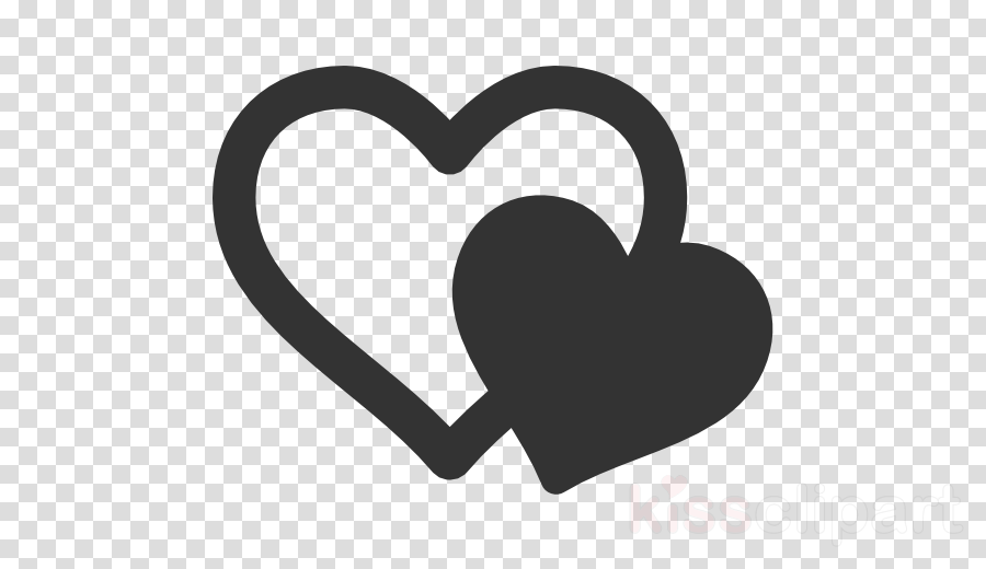 Two Hearts Icon Png Clipart Computer Icons Clip Art - Dog Foot Clipart Png Black And White (900x520), Png Download