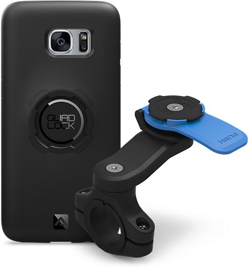 Galaxy Case And Handlebar Mount For Motorcycle And (600x600), Png Download