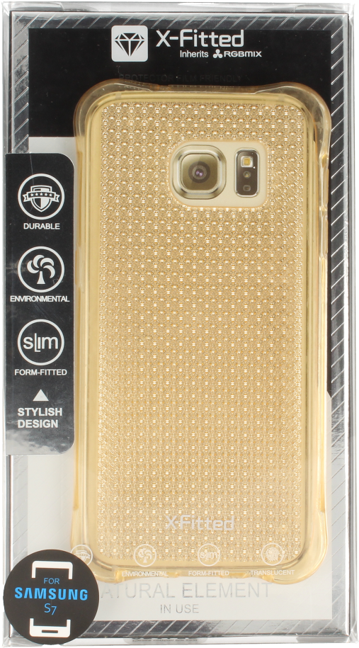 X-fitted Shockproof Case Samsung S7 G930 Golds7zsg - Smartphone (1025x1024), Png Download