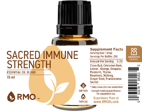 Sacred Immune Strength Label - Essential Oil Blend With Jasmine (700x900), Png Download
