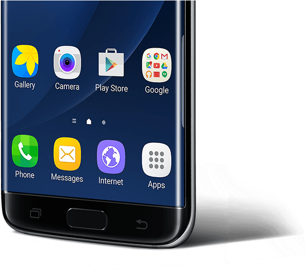 Handle On Galaxy S7 Edge's Edge Screen (1534x1165), Png Download