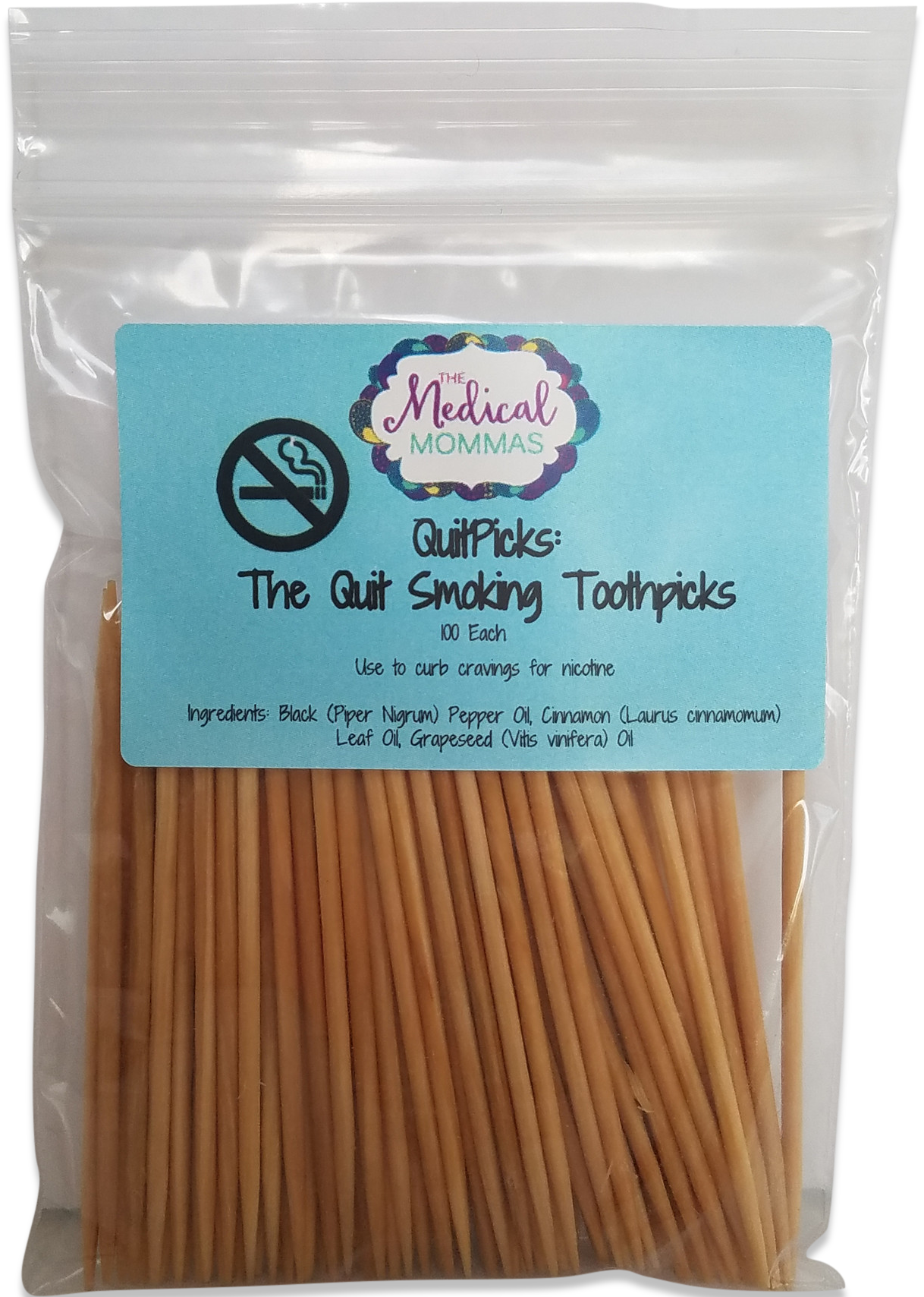 Quitpicks- The Stop Smoking Toothpicks (1707x1707), Png Download