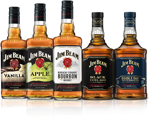 The World's Finest Bourbons - Jim Beam Apple Whisky Liqueur (591x871), Png Download
