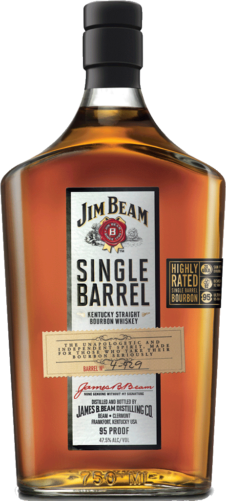 Jim Beam Single Barrel Bourbon - Jim Beam Single Barrel Bourbon Whiskey (463x1024), Png Download