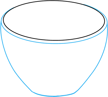 How To Draw Coffee Cup - Circle (680x678), Png Download
