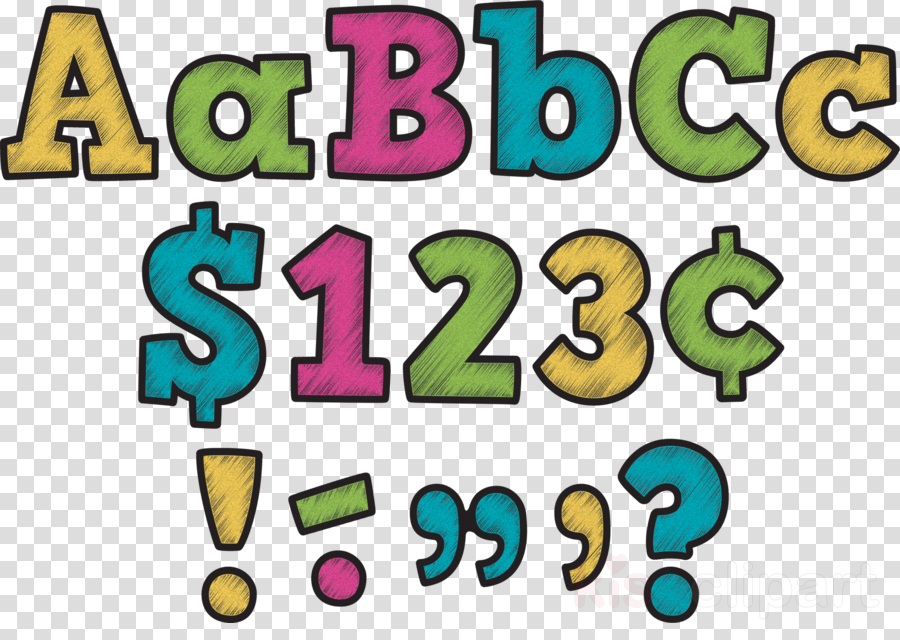 Teacher Created Resources Chalkboard Brights Bold Block (900x640), Png Download