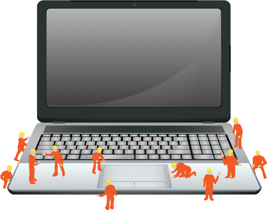 Computer Repairs - Hacked Laptop (900x785), Png Download