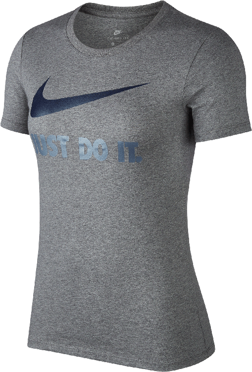 Nike Womens Sportswear Just Do It Swoosh Crew Neck - Active Shirt (750x750), Png Download