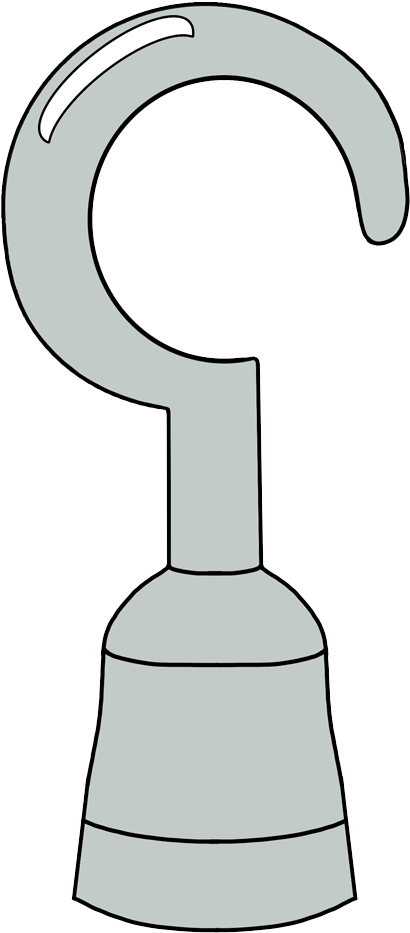 Captain's Hook (419x940), Png Download