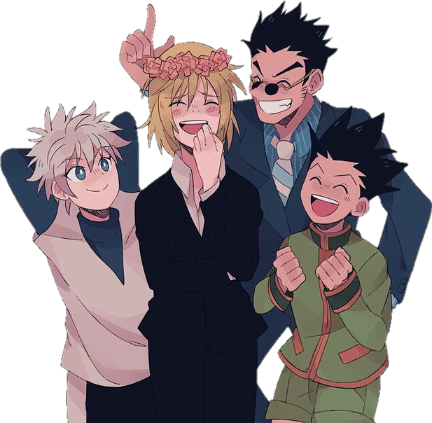 Kurapika,Leorio,Killua & Gon