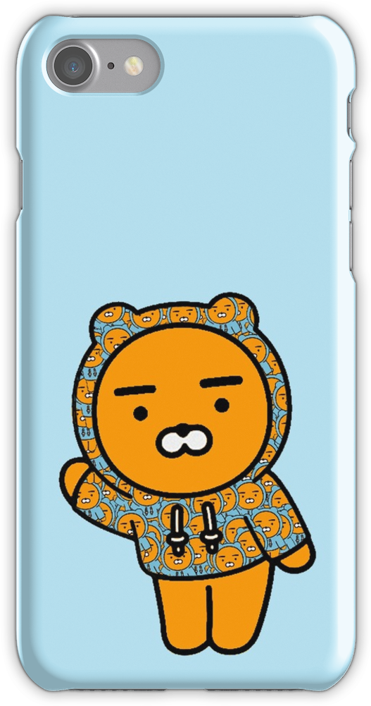 Kakao Friends Ryan Loves Himself Iphone 7 Snap Case (750x1000), Png Download
