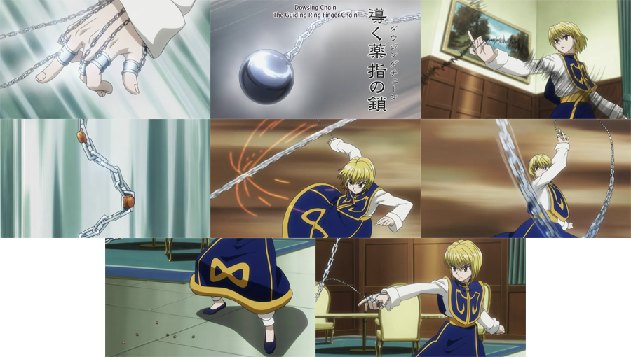 We Get Kurapika's New Technique "dowsing Chain"/"the - Illustration (900x510), Png Download
