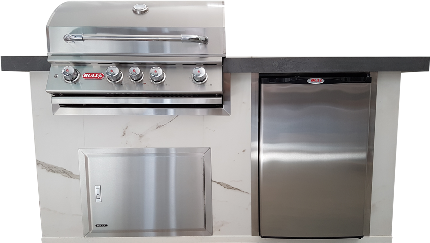 Q Outdoor Kitchen Island - Kitchen (898x490), Png Download