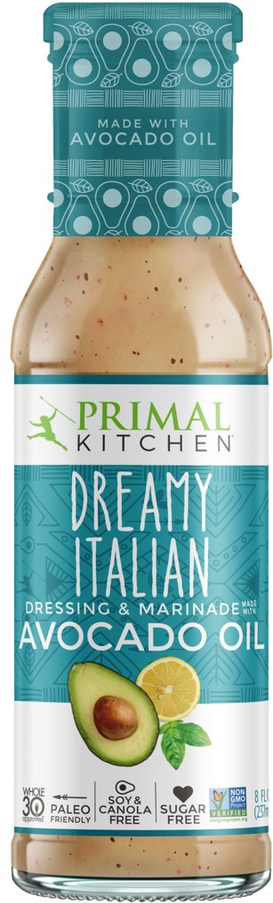 Italian Vinaigrette & Marinade - Primal Kitchen - Caesar Dressing ; Marinade Made With (1024x1024), Png Download