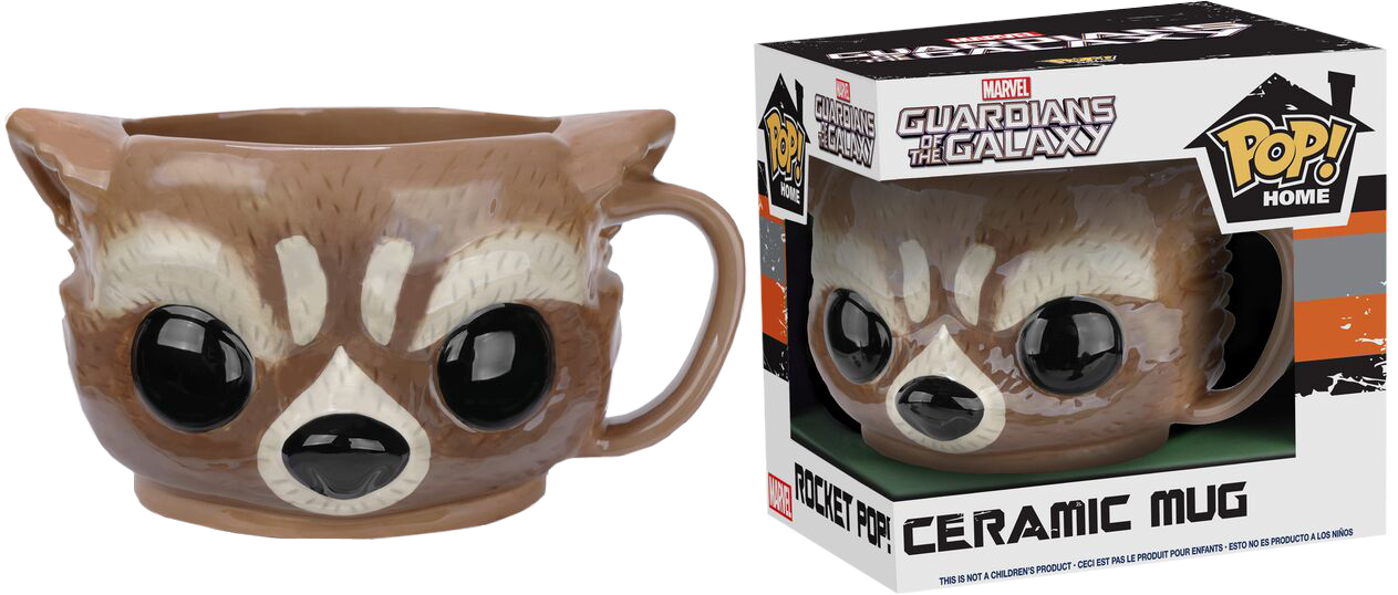 Guardians - Guardians Of The Galaxy Rocket Mug (1263x538), Png Download