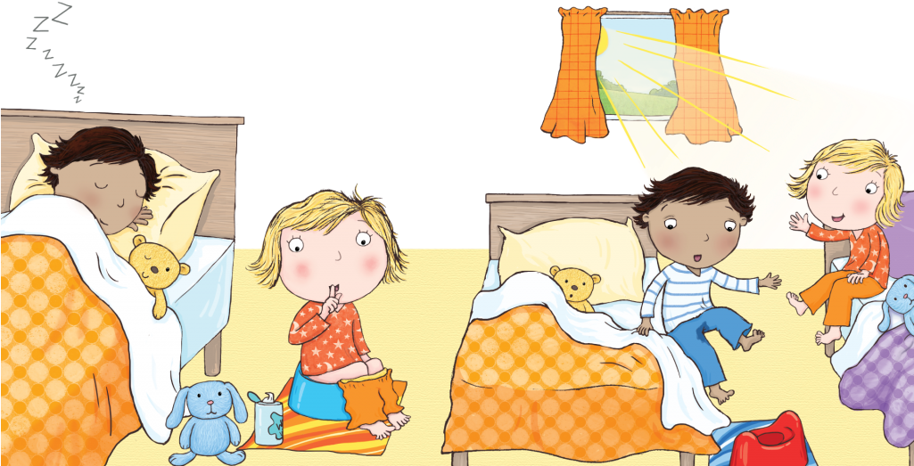Night Time Potty Training - Potty Accidents Cartoon (1024x533), Png Download