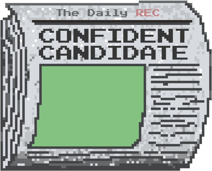 Politcial 8-bit Newspaper - Newspaper (775x786), Png Download