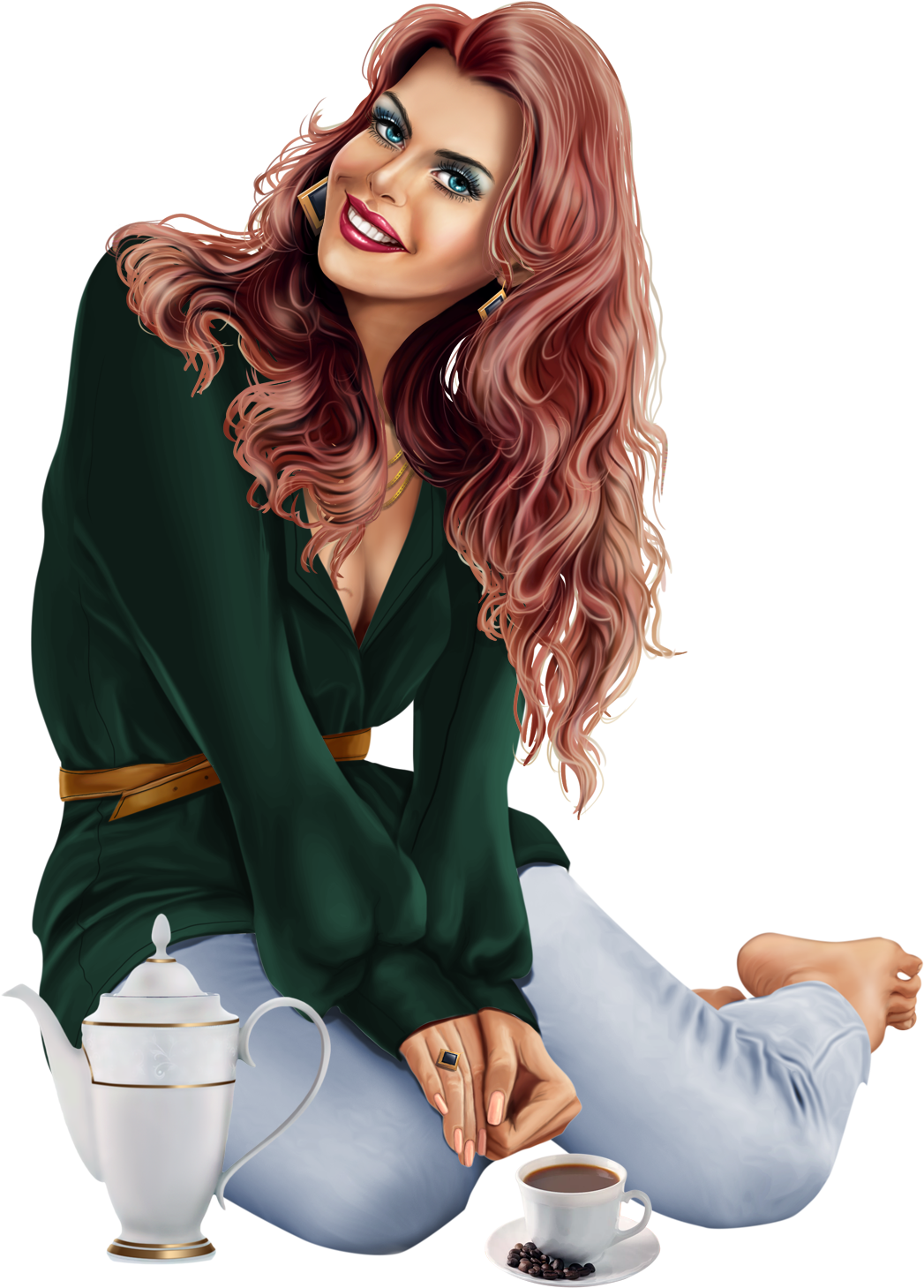 Visit - Sitting (1200x1500), Png Download