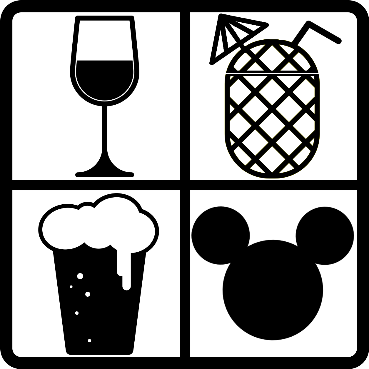 Rocks Glass (1300x1300), Png Download