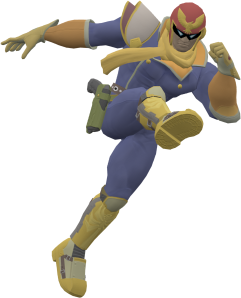 Download Zip Archive - Smash 4 Captain Falcon Trophy (750x650), Png Download