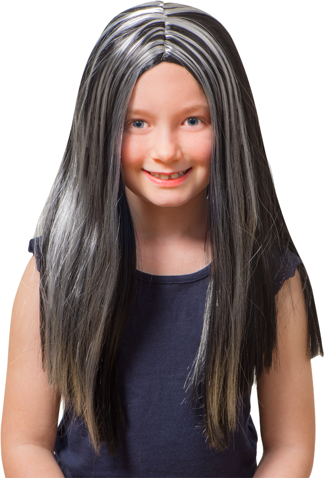 Black Witch Wig & (675x1014), Png Download