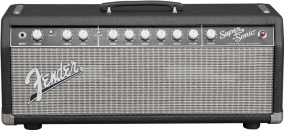 Fender Supersonic 22 Guitar Amplifier Head Amp 22w - Fender Super-sonic 22 Guitar Amp Head Black (578x578), Png Download