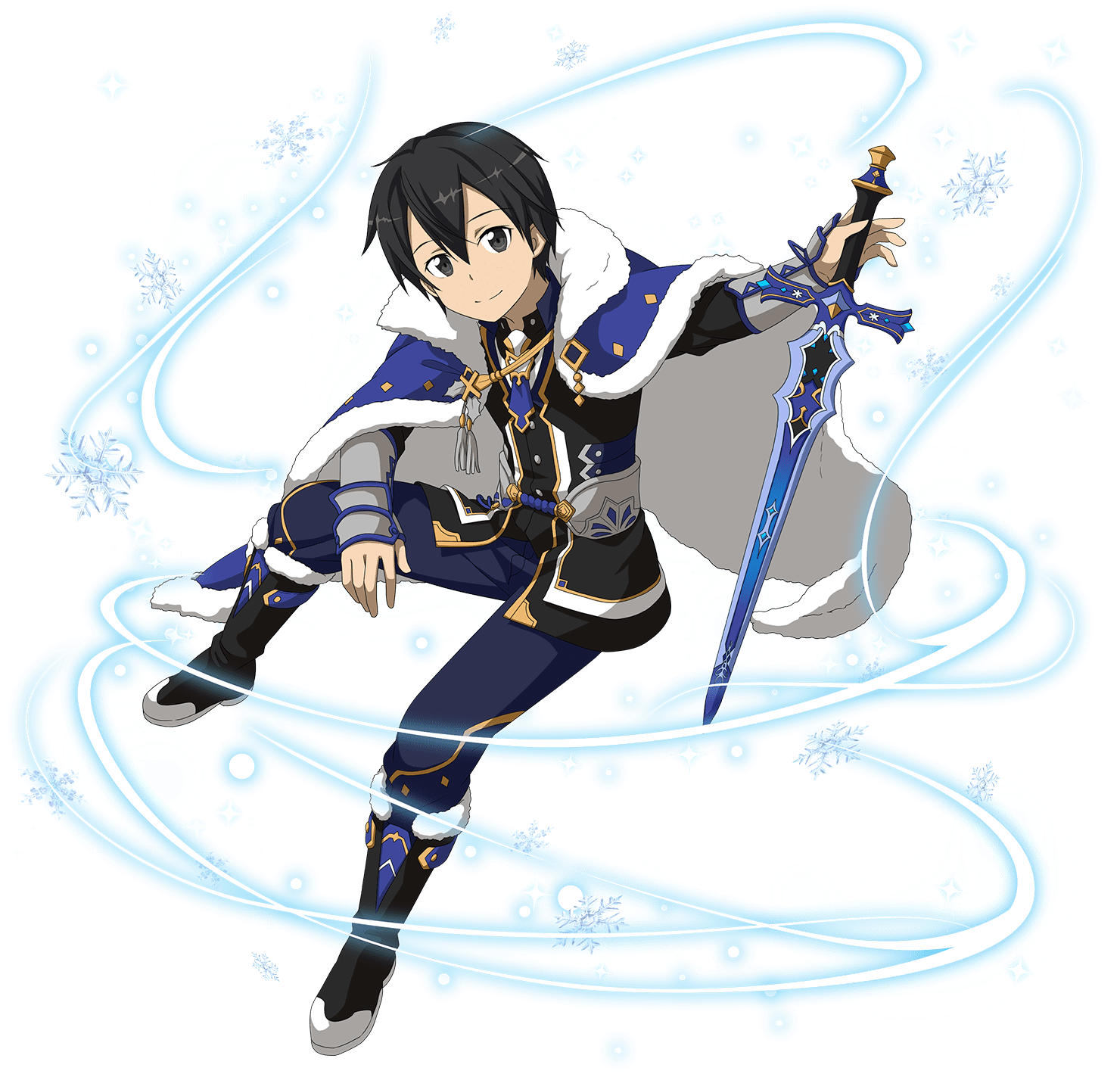 [guide In Snow] Kirito Sao Ggo, Kirito Asuna, Sword - Sao Md Kirito Snow (1500x1500), Png Download