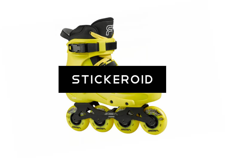 Roller Skates Sport - Yellow Inline Skates (753x531), Png Download