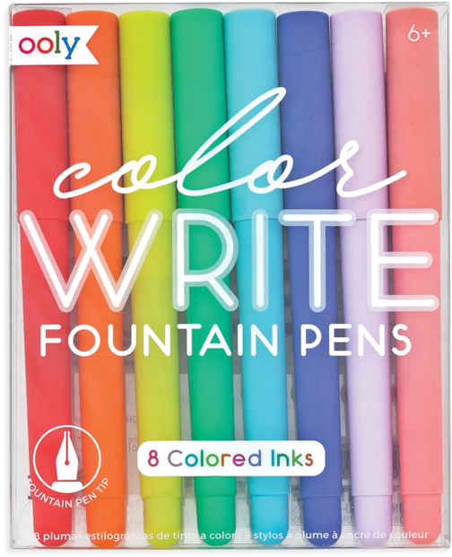 Color Write Fountain Pens - Pen (800x800), Png Download