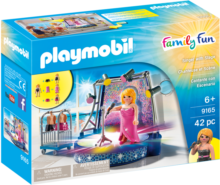 Singer On Stage - Playmobil Singer With Light Up Stage (940x658), Png Download