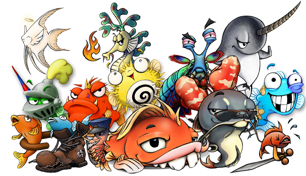 One Fish, Two Fish - The Fish Crew (1024x597), Png Download