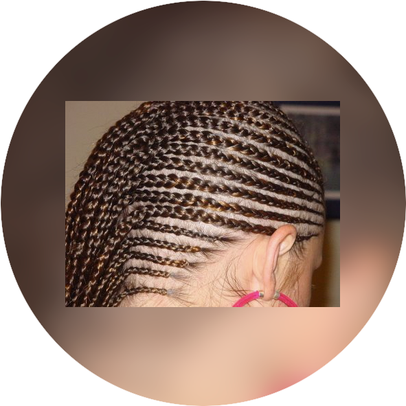Serv Cornrows - Cornrows (600x600), Png Download