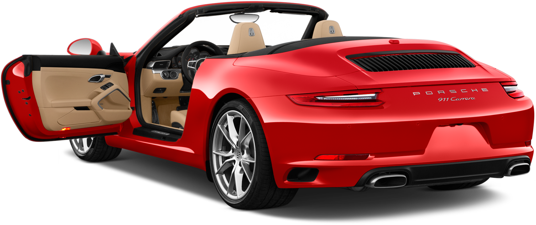 47 - - Porsche 911 Convertible 911 2018 Red (2048x1360), Png Download