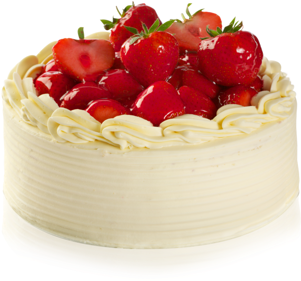 Strawberry Gateau - Cake (1000x667), Png Download