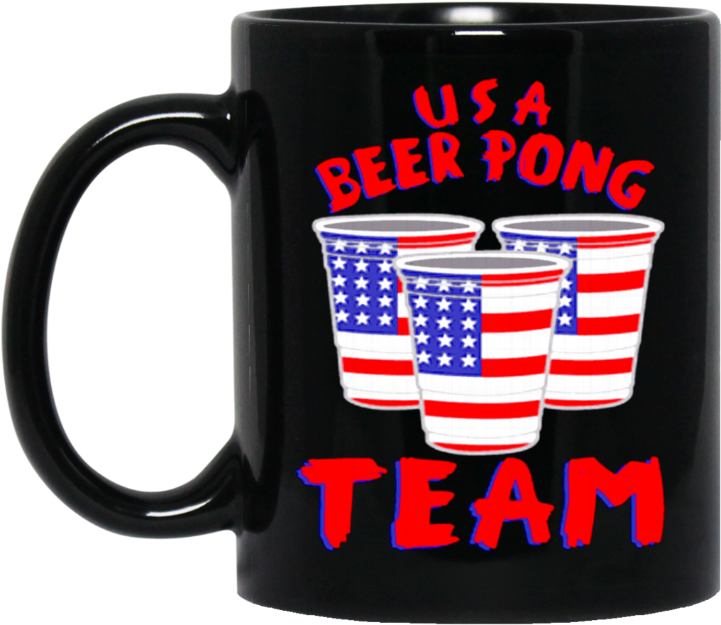 America Beer Mug Usa Beer Pong Team Coffee Mug Tea (1024x1024), Png Download
