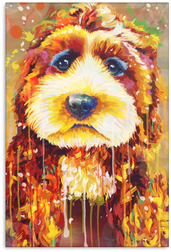 Poodle Canvas - Airedale Terrier (900x900), Png Download